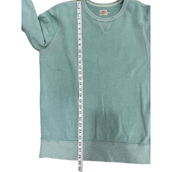 Faherty Mens Crewneck Sweatshirt Cotton Long Sleeve Mint Green Size XL - Picture 5 of 6